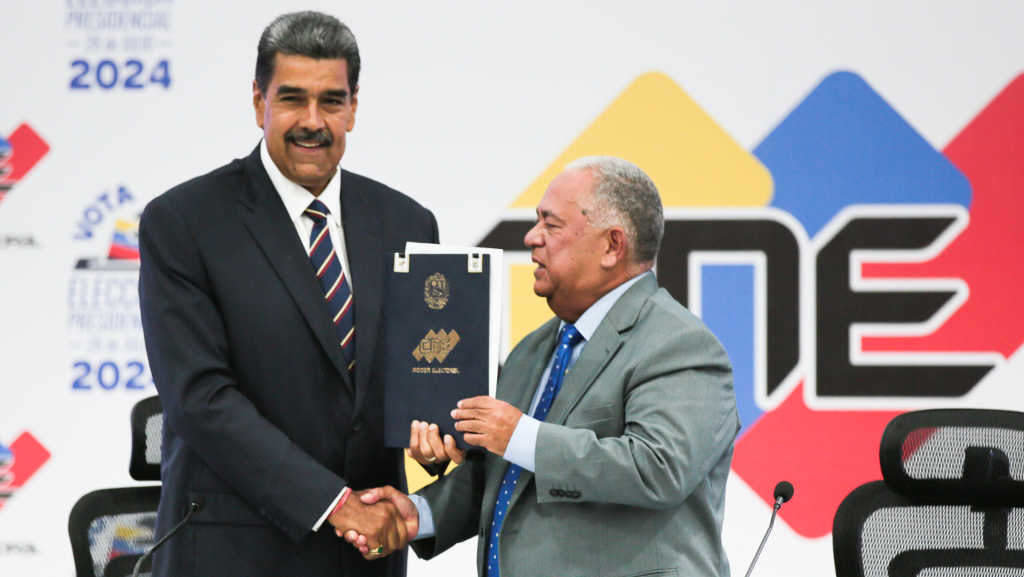 Nicolás Maduro e Elvis Amoroso nun acto a pasada semana. (Foto: Presidencia de Venezuela / Europa Press / Contacto)