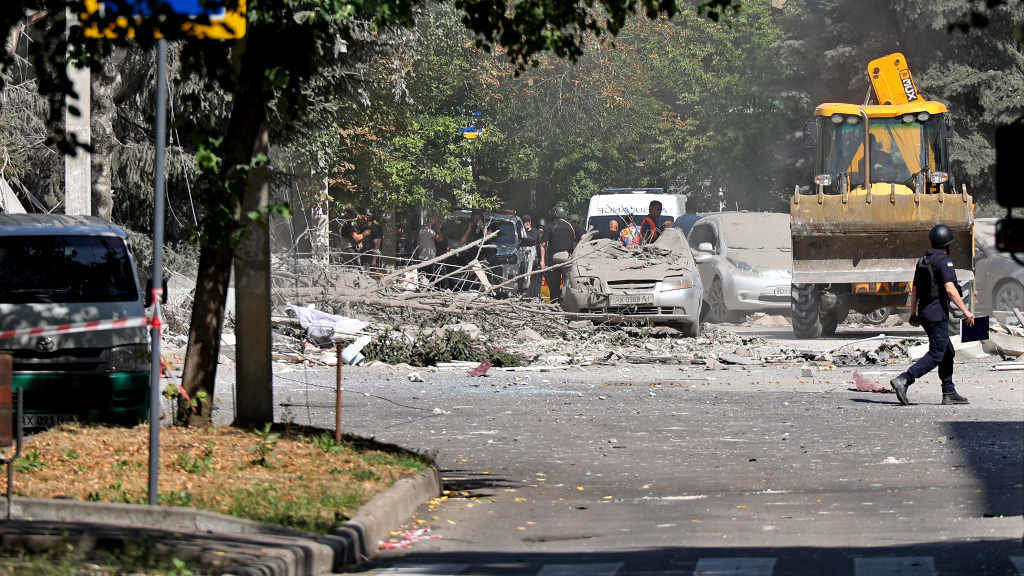 Danos por un bombardeo esta semana en Khárkiv (Ucraína). (Foto: Vyacheslav Madiyevskyy / Zuma Press / ContactoPhoto)