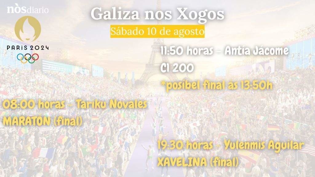 Os eventos do deporte galego para este sábado 10 de agosto.