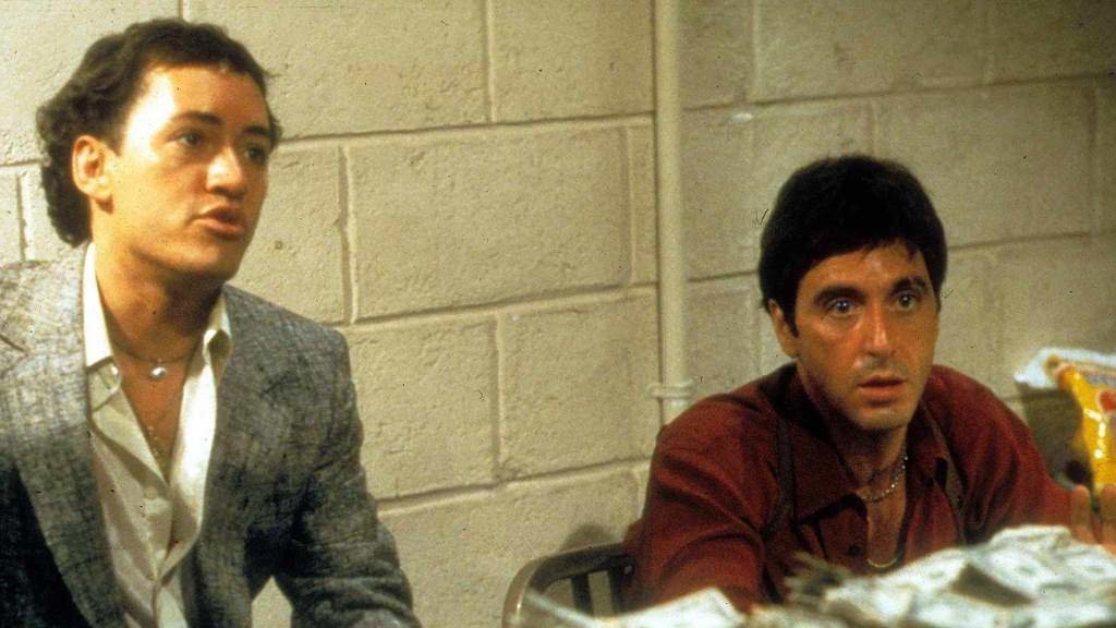 Ángel Salazar e Al Pacino nunha secuencia de 'Scarface'. (Foto: Scarface)