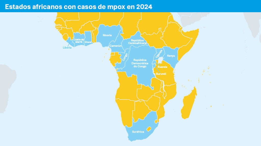 Até o de agora o surto actual de mpox desenvólvese en África. 96% dos casos concéntranse na República Democrática do Congo. (Imaxe: Nós Diario)