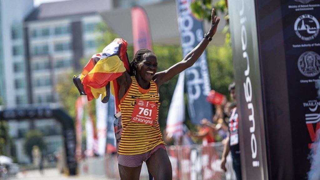 A atleta ugandesa Rebecca Cheptegei.