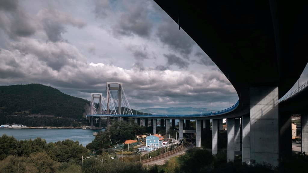 Treito da AP-9 á altura da Ponte de Rande. (Foto: De Visu)