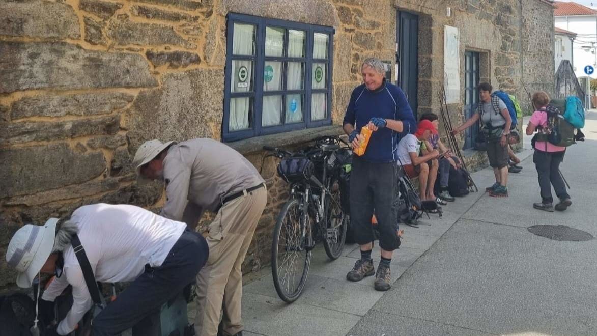 Albergue de peregrinos en Arzúa, en xuño. (Foto: Nós Diario)