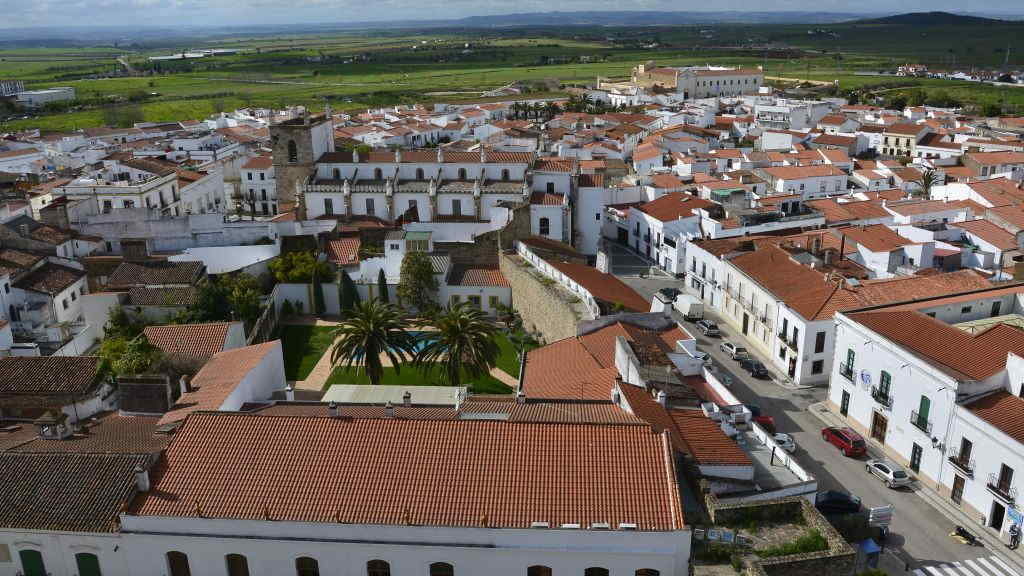 Vista de Olivença, en Badaxoz, na fronteira con Portugal. (Foto Javier Castillo)