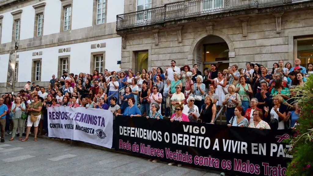 Concentración esta terza feira en Vigo. (Foto: Nós Diario)